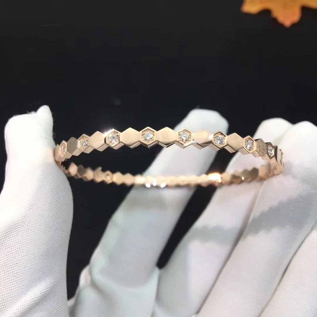 [KELA]BEE LOVE ROSE GOLD DIAMOND BRACELET