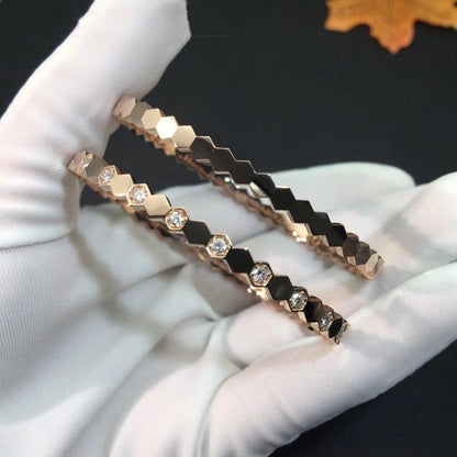 [KELA]BEE LOVE ROSE GOLD DIAMOND BRACELET