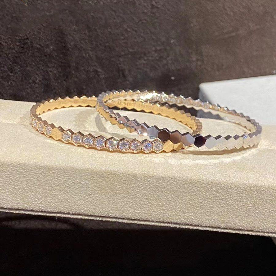 [KELA]BEE LOVE GOLD BRACELET FULL DIAMOND