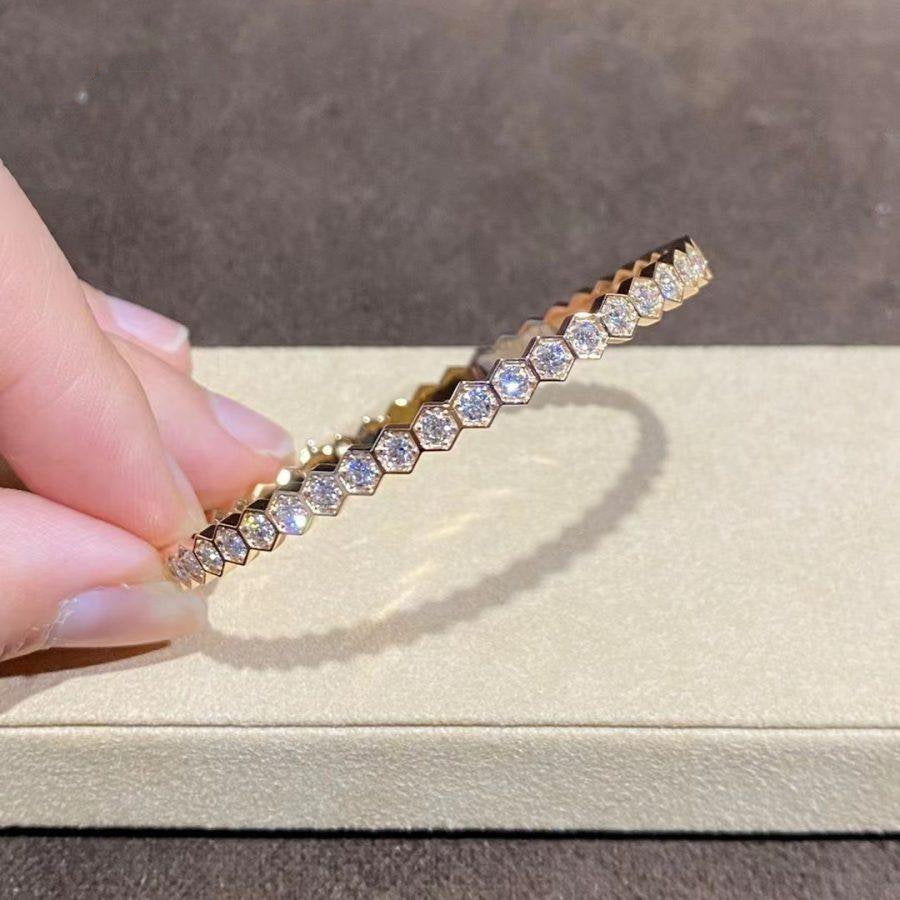 [KELA]BEE LOVE GOLD BRACELET FULL DIAMOND