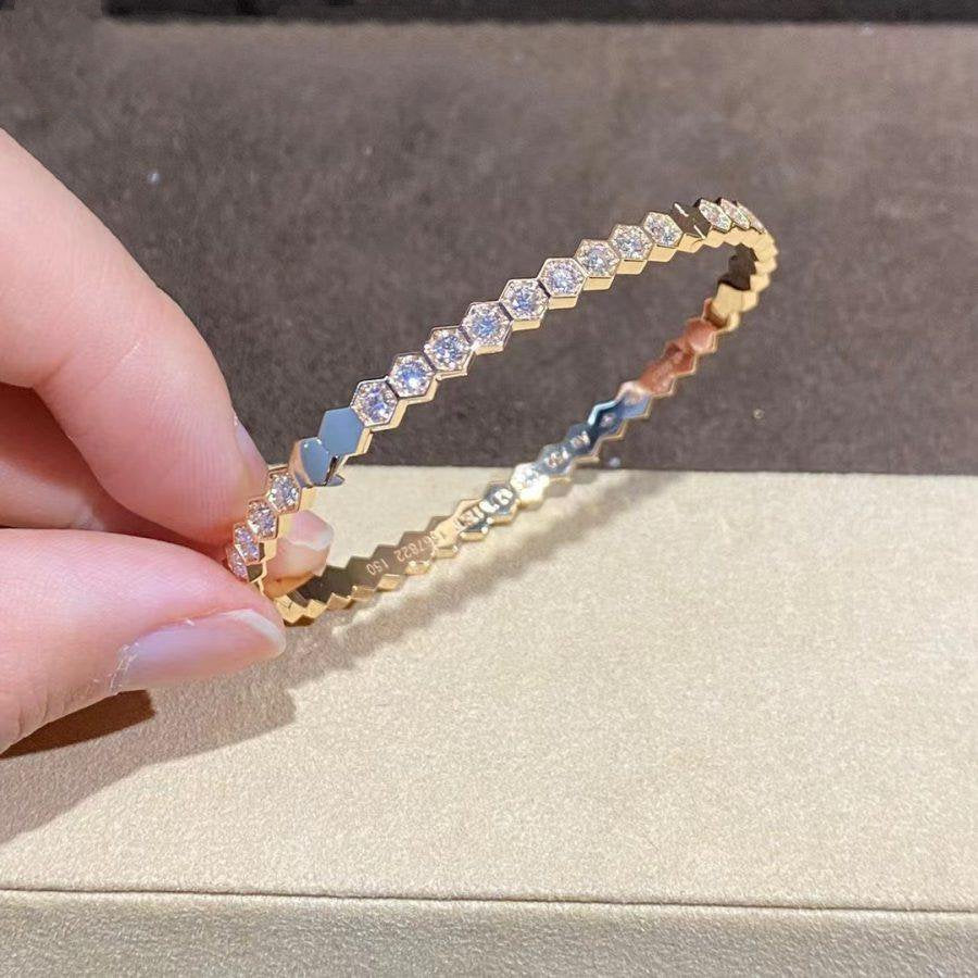 [KELA]BEE LOVE GOLD BRACELET FULL DIAMOND