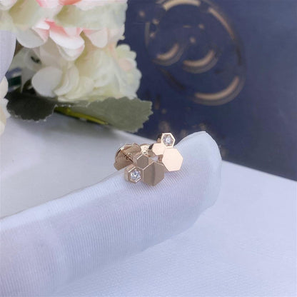 [KELA]BEE LOVE ROSE GOLD DIAMOND EARRINGS