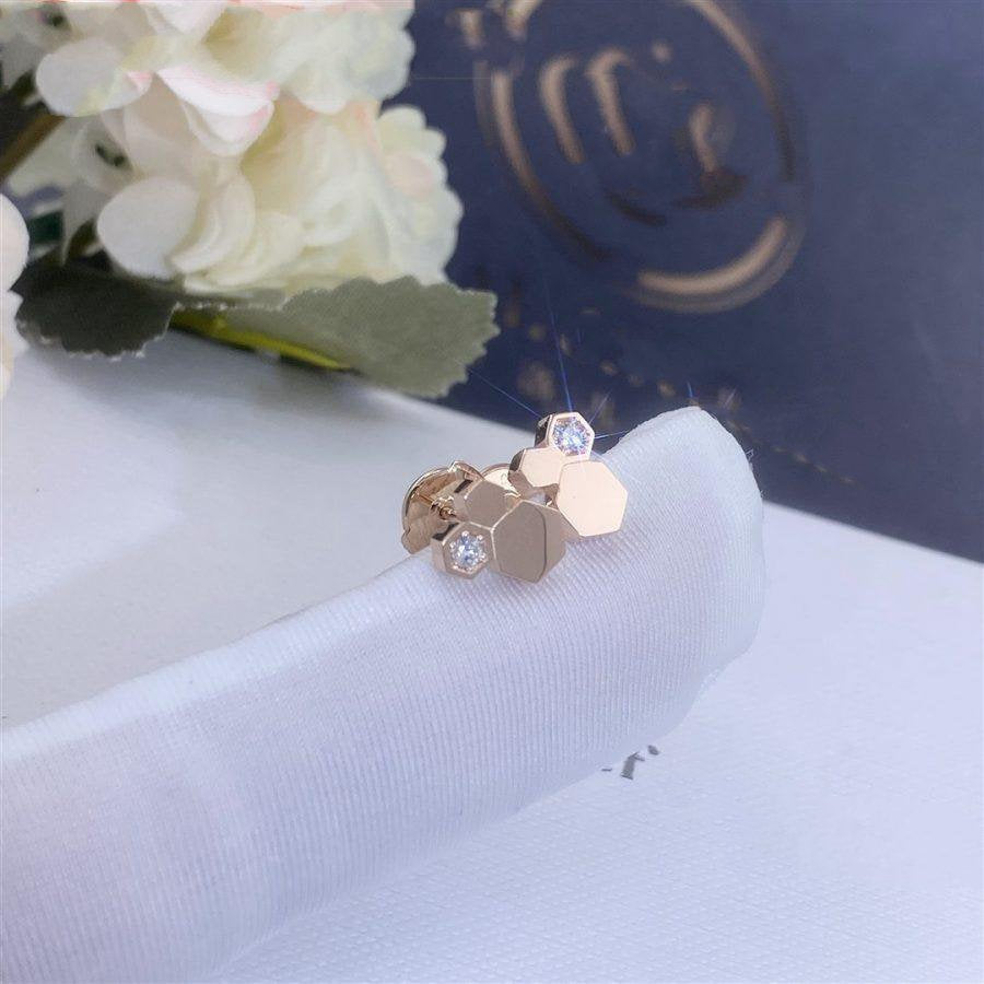 [KELA]BEE LOVE ROSE GOLD DIAMOND EARRINGS