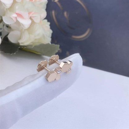 [KELA]BEE LOVE ROSE GOLD DIAMOND EARRINGS