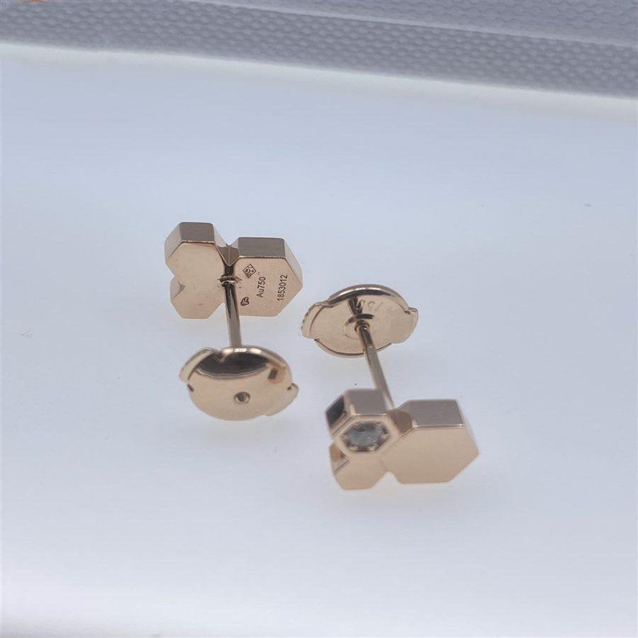 [KELA]BEE LOVE ROSE GOLD DIAMOND EARRINGS