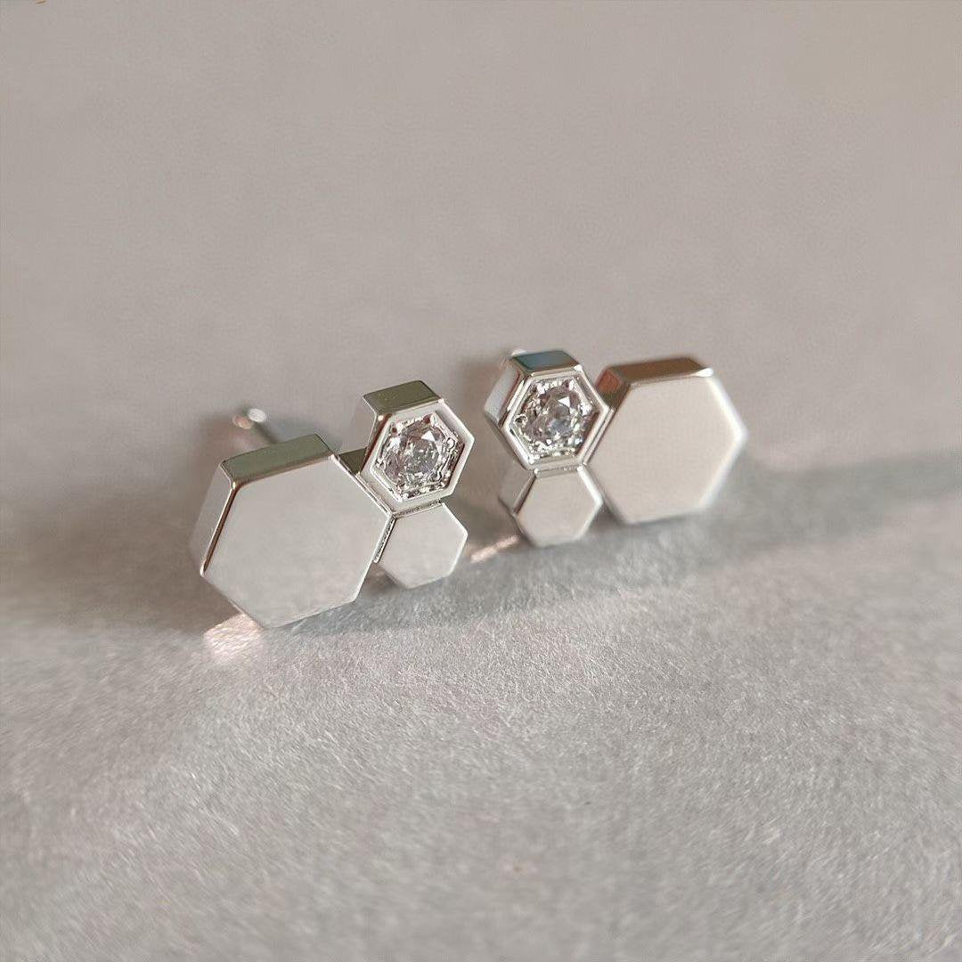 [KELA]BEE LOVE SILVER DIAMOND EARRINGS