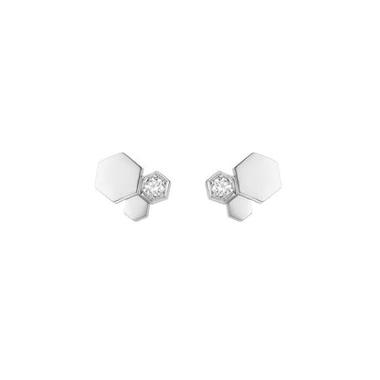 [KELA]BEE LOVE SILVER DIAMOND EARRINGS