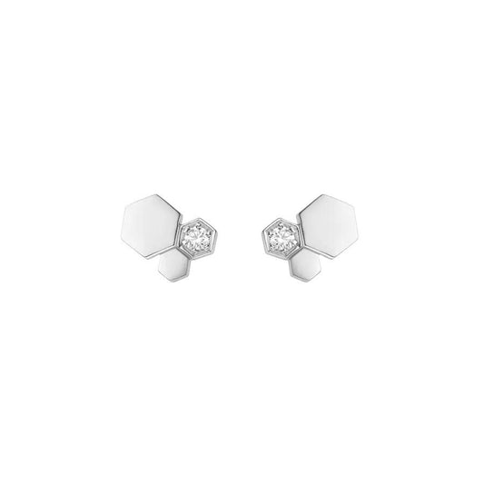 [KELA]BEE LOVE SILVER DIAMOND EARRINGS