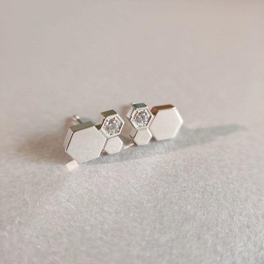 [KELA]BEE LOVE SILVER DIAMOND EARRINGS