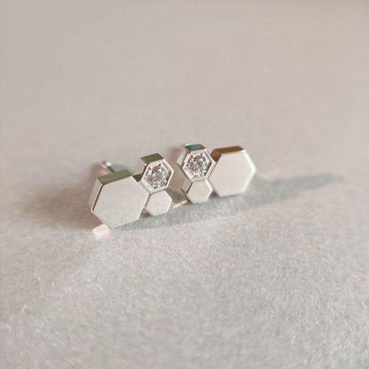 [KELA]BEE LOVE SILVER DIAMOND EARRINGS