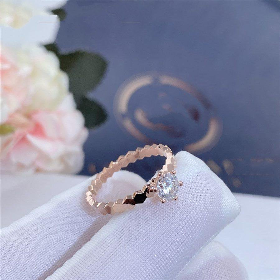 [KELA]BEE LOVE RING ROSE GOLD 1 DIAMOND
