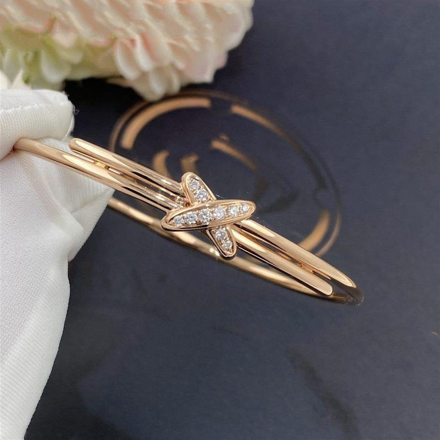 [KELA]JEUX DE BRACELET ROSE GOLD DIAMONDS
