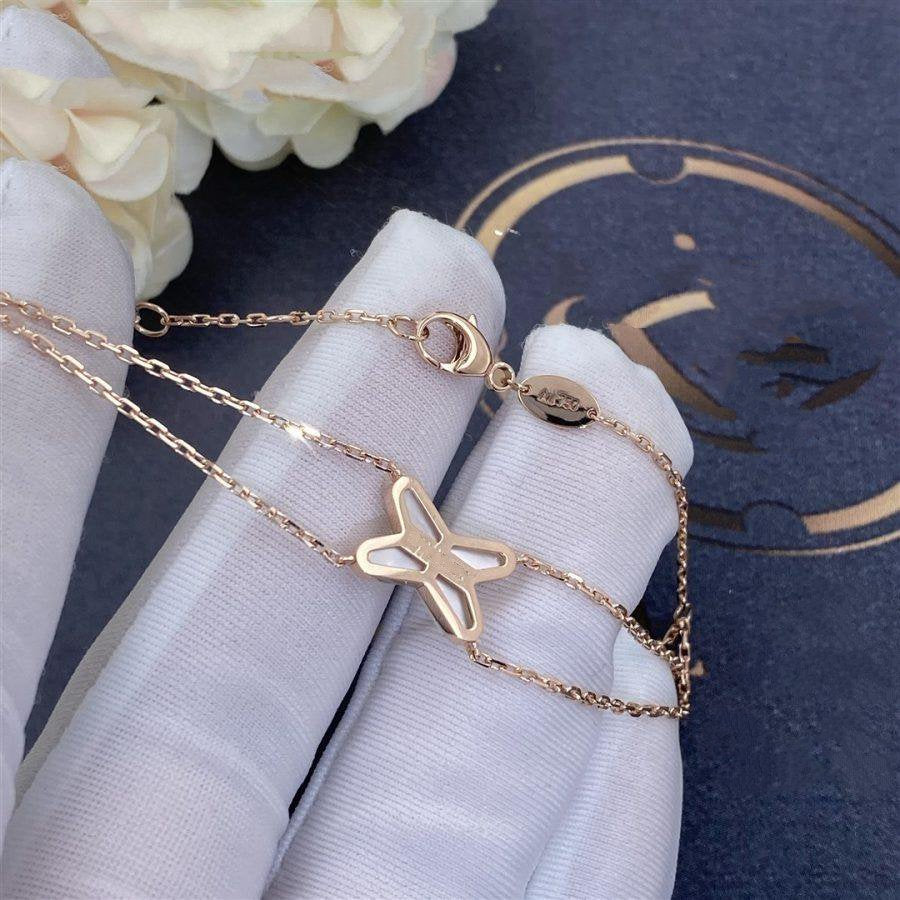 [KELA]JEUX BRACELET WHITE MOP ROSE GOLD 1 DIAMOND