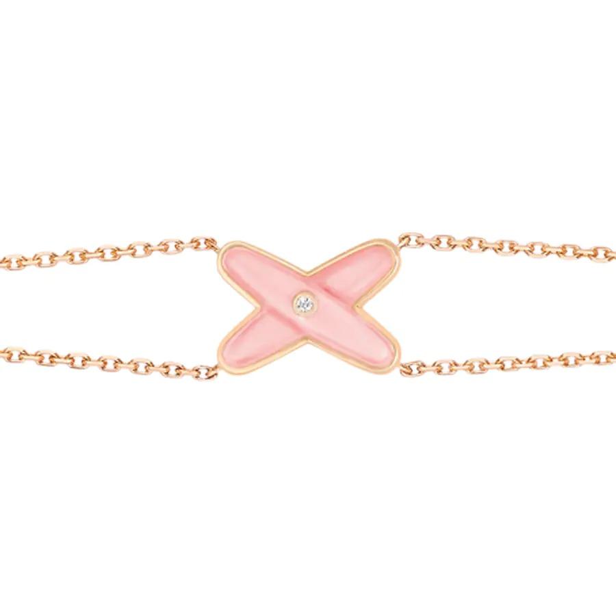 [KELA]JEUX BRACELET PINK MOP ROSE GOLD 1 DIAMOND