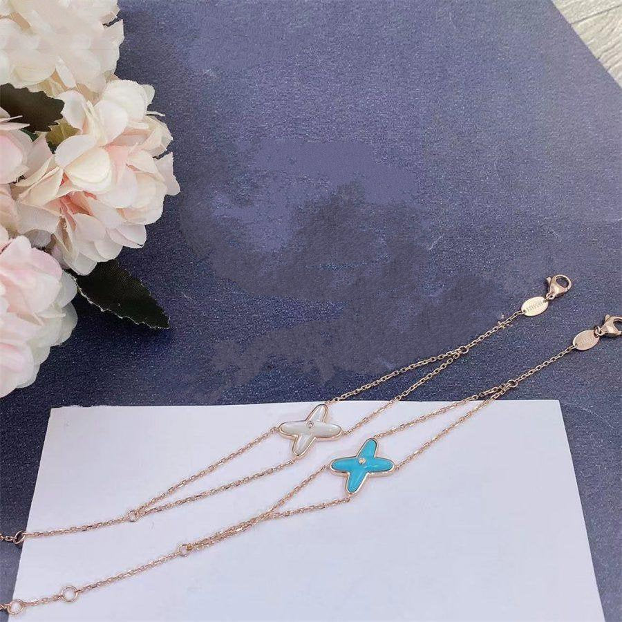 [KELA]JEUX BRACELET TURQUOISE ROSE GOLD 1 DIAMOND