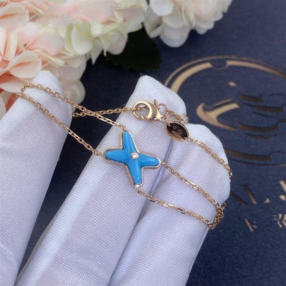 [KELA]JEUX BRACELET TURQUOISE ROSE GOLD 1 DIAMOND