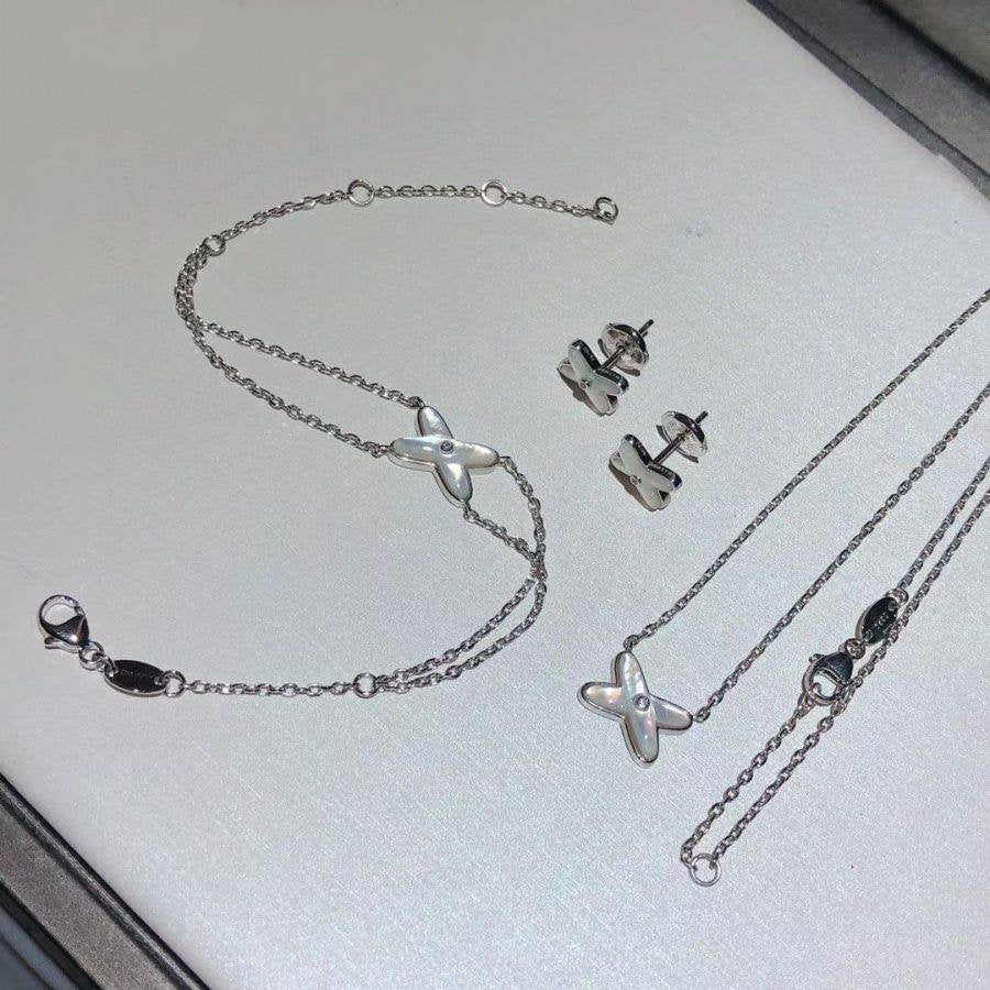 [KELA]JEUX BRACELET WHITE MOP SILVER 1 DIAMOND