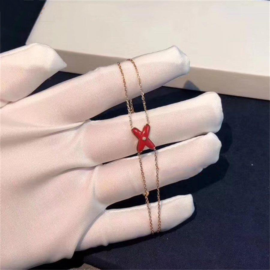 [KELA]JEUX BRACELET CARNELIAN ROSE GOLD 1 DIAMOND