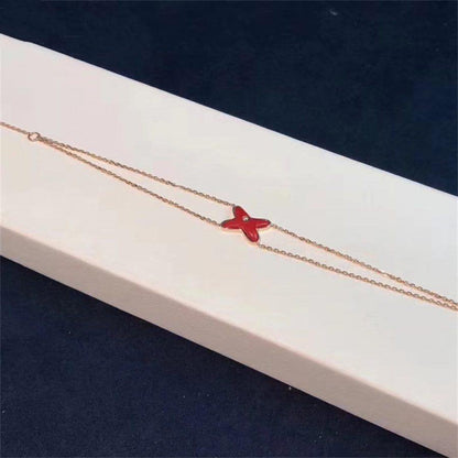 [KELA]JEUX BRACELET CARNELIAN ROSE GOLD 1 DIAMOND