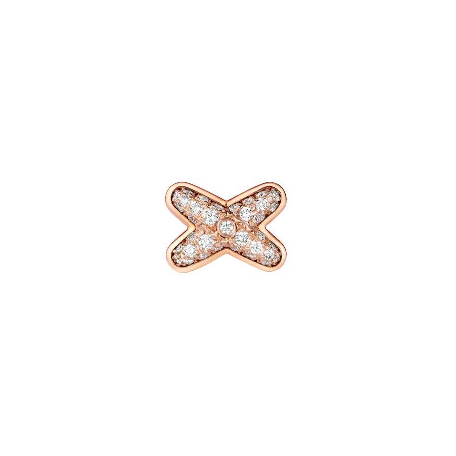 [KELA]JEUX DE ROSE GOLD DIAMOND EARRINGS