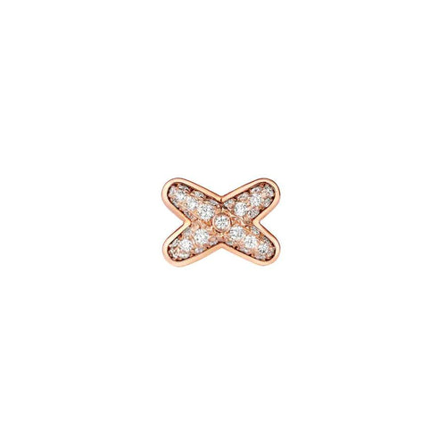 [KELA]JEUX DE ROSE GOLD DIAMOND EARRINGS