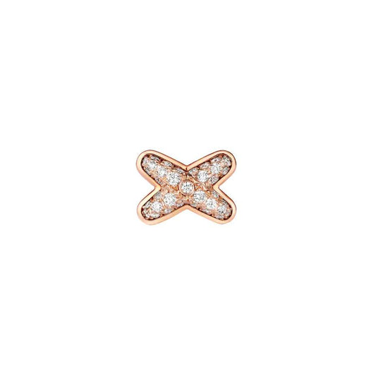 [KELA]JEUX DE ROSE GOLD DIAMOND EARRINGS