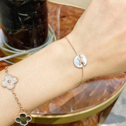 [KELA]JEUX DE BRACELET MOP ROSE GOLD DIAMONDS