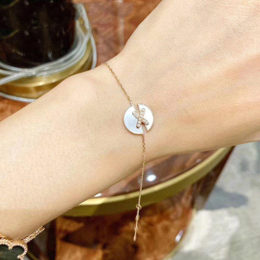 [KELA]JEUX DE BRACELET MOP ROSE GOLD DIAMONDS
