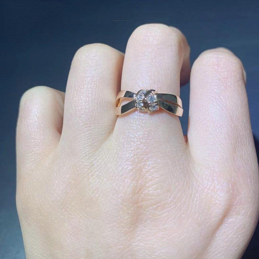 [KELA]LIENS RING ROSE GOLD DIAMOND