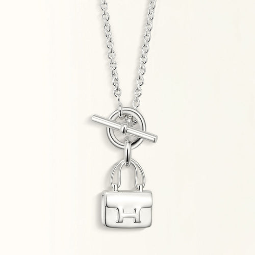 [KELA]POP H PEDANT SILVER NECKLACE