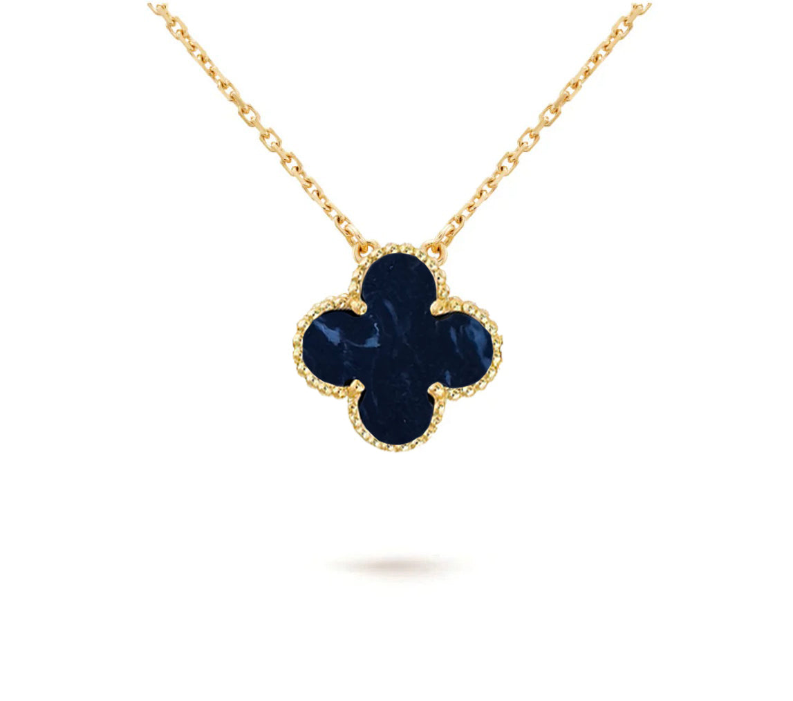 [KELA]15MM CLOVER FLOWER PENDANT NECKLACE COLLECTION