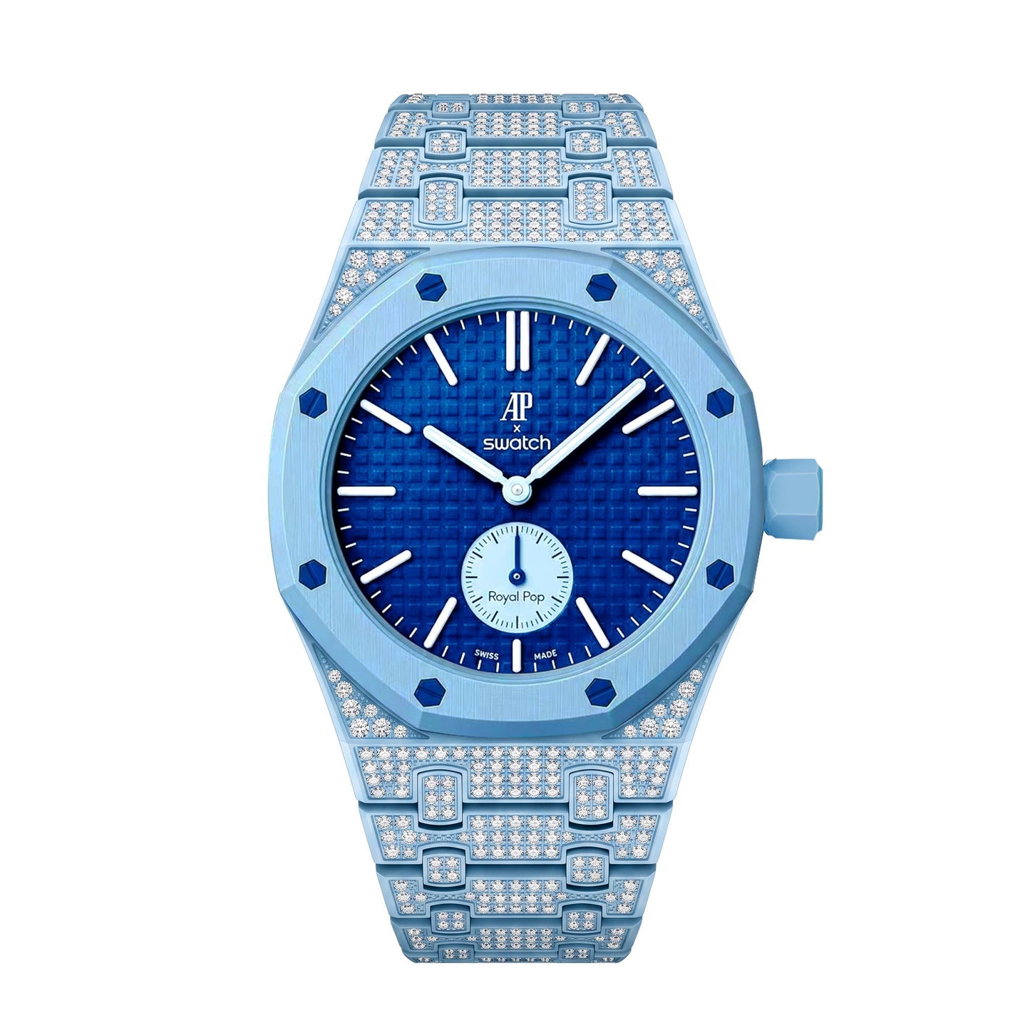 [KELA]Royal Oak Pop Exclusive Bioceramic Case & Bioceramic Strap Full Diamond