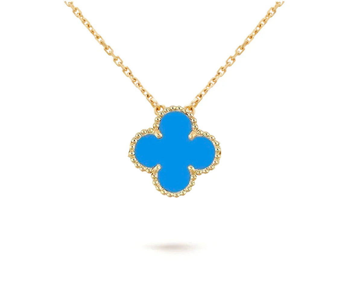 [KELA]15MM CLOVER FLOWER PENDANT NECKLACE COLLECTION