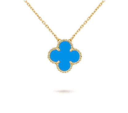 [KELA]15MM CLOVER FLOWER PENDANT NECKLACE COLLECTION