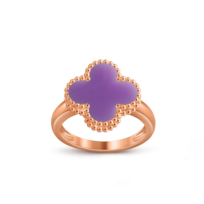 [KELA]LUCKY CLOVER VINTAGE ROSE GOLD RING COLLECTION