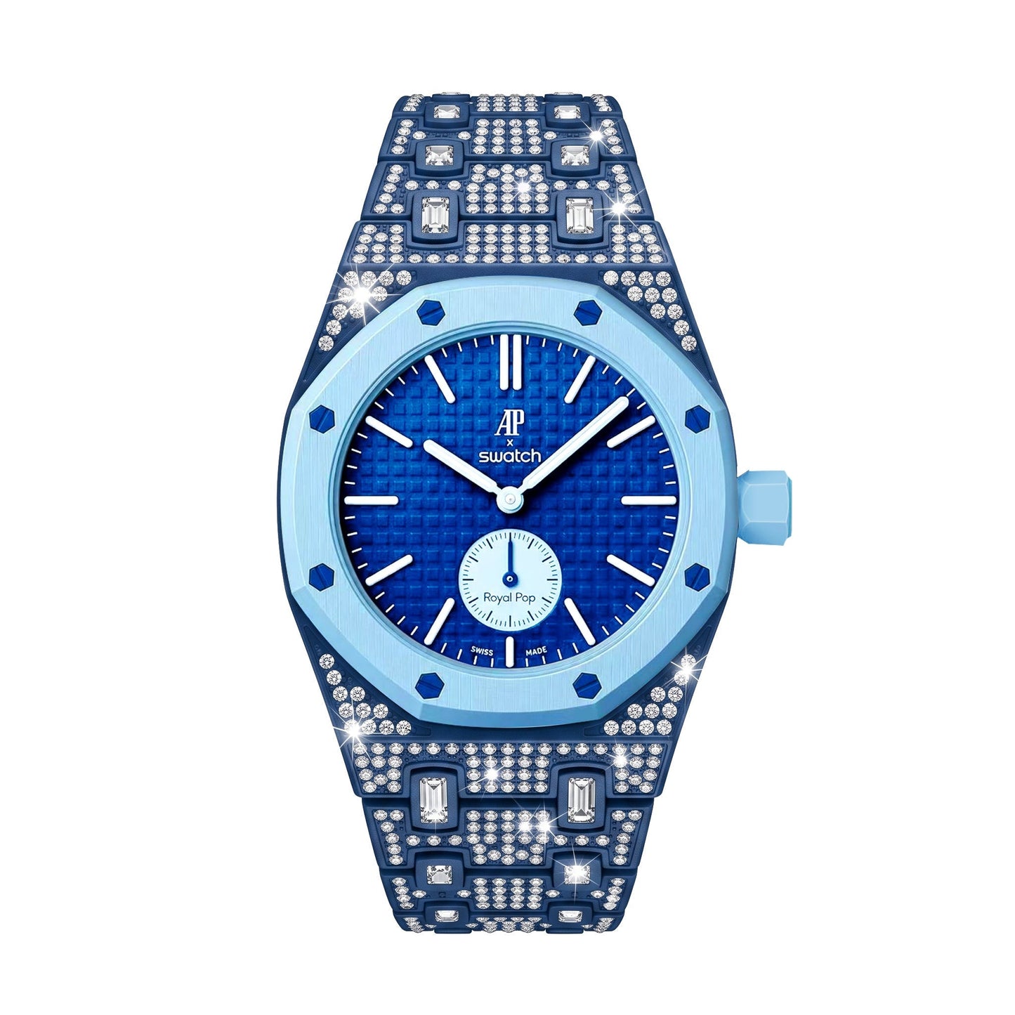 [KELA]Royal Oak Pop Exclusive Bioceramic Case & Bioceramic Strap Full Diamond
