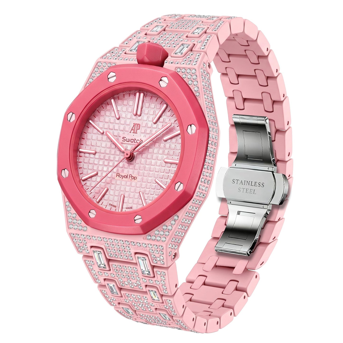 [KELA]Royal Oak Pop Exclusive Bioceramic Case & Bioceramic Strap Full Diamond
