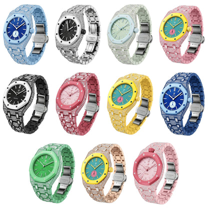 [KELA]Royal Oak Pop Exclusive Bioceramic Case & Bioceramic Strap Full Diamond