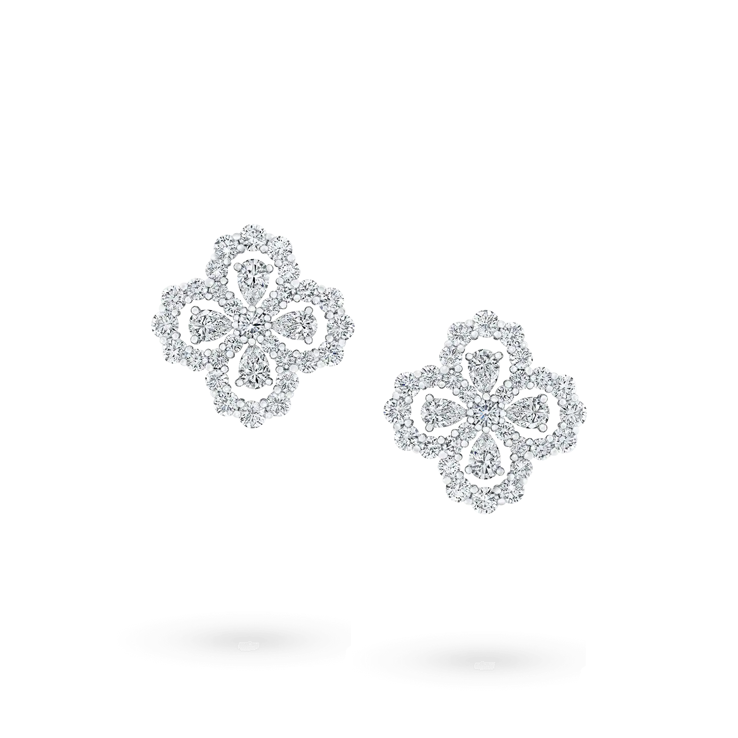 [KELA]LOOP EARRINGS FULL MOTIF DIAMOND 16MM