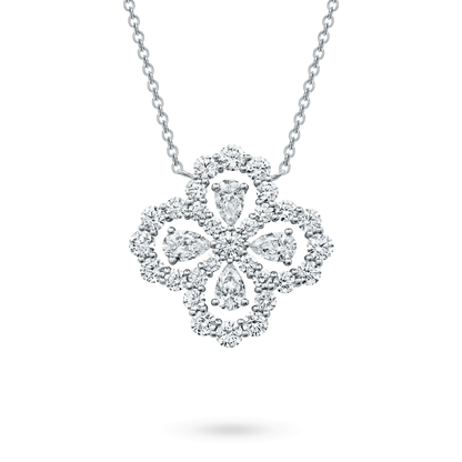 [KELA]LOOP NECKLACE FULL MOTIF DIAMOND 16MM MULTIPLE COLORS
