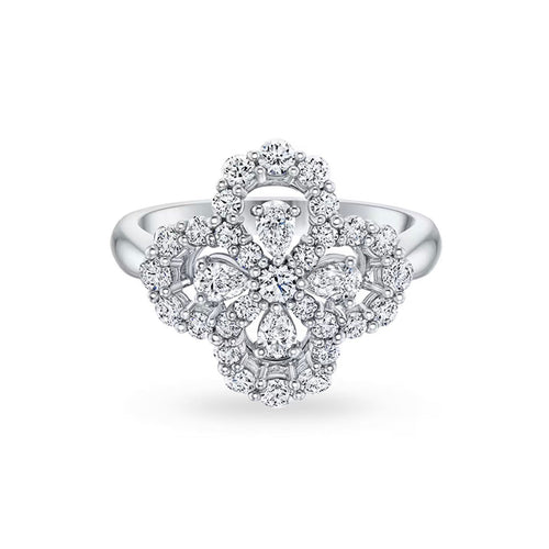 [KELA]LOOP RING FULL MOTIF DIAMOND 16MM SILVE