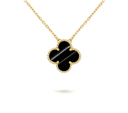 [KELA]15MM CLOVER FLOWER PENDANT NECKLACE COLLECTION