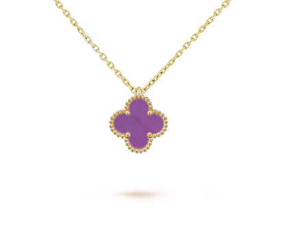 [KELA]9.5MM MINI CLOVER PENDANT NECKLACE COLLECTION