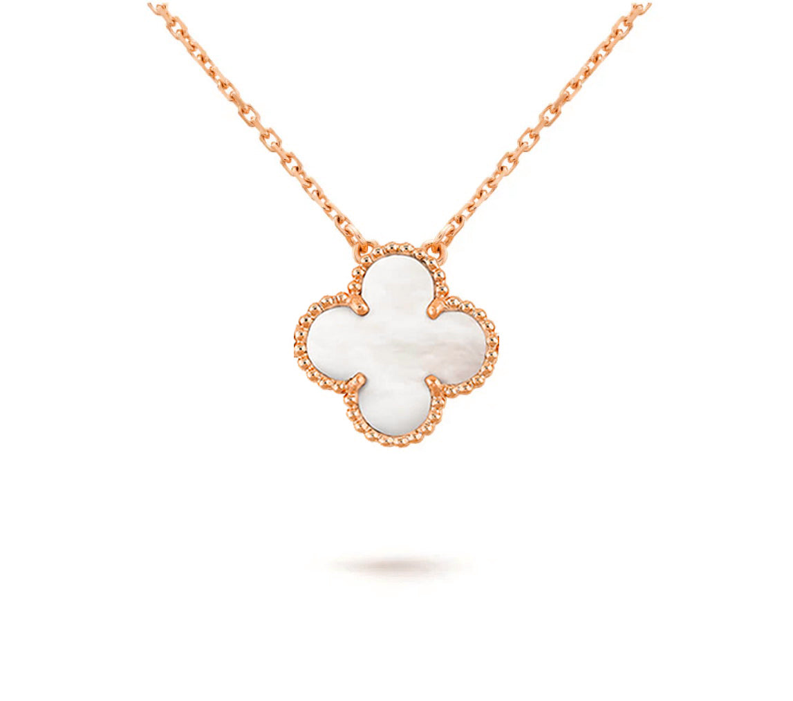 [KELA]15MM CLOVER FLOWER PENDANT NECKLACE COLLECTION