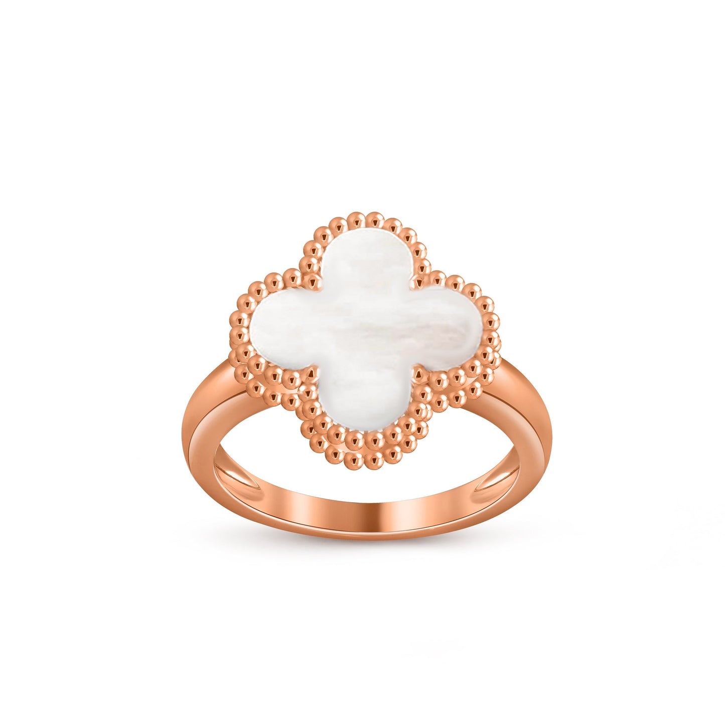 [KELA]LUCKY CLOVER VINTAGE ROSE GOLD RING COLLECTION