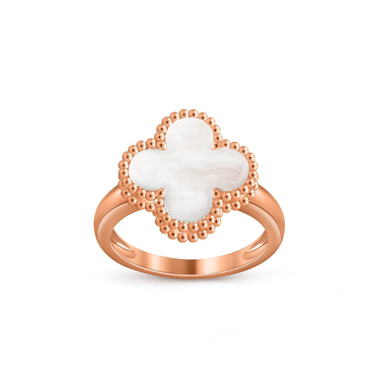 [KELA]LUCKY CLOVER VINTAGE ROSE GOLD RING COLLECTION