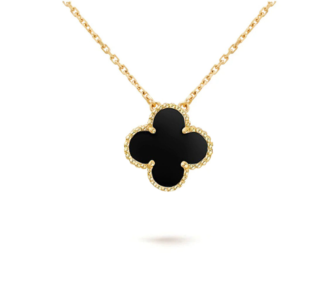 [KELA]15MM CLOVER FLOWER PENDANT NECKLACE COLLECTION