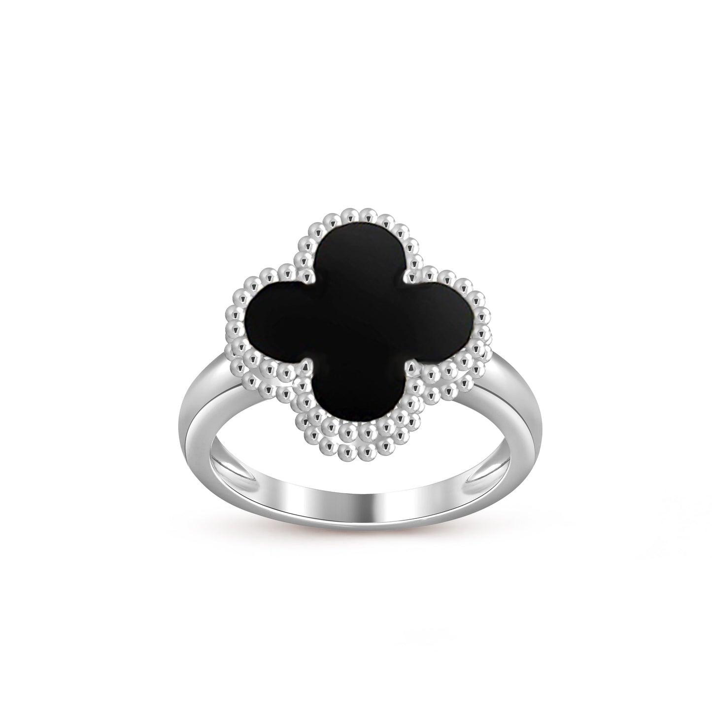 [KELA]LUCKY CLOVER VINTAGE WHITE GOLD RING COLLECTION