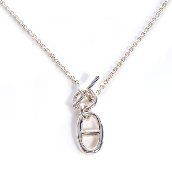 [KELA]HM CHAINE D'ANCRE PENDANT NECKLACE STERLING SILVER