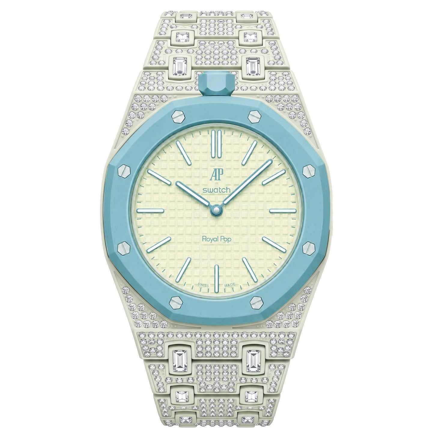 [KELA]Royal Oak Pop Exclusive Bioceramic Case & Bioceramic Strap Full Diamond